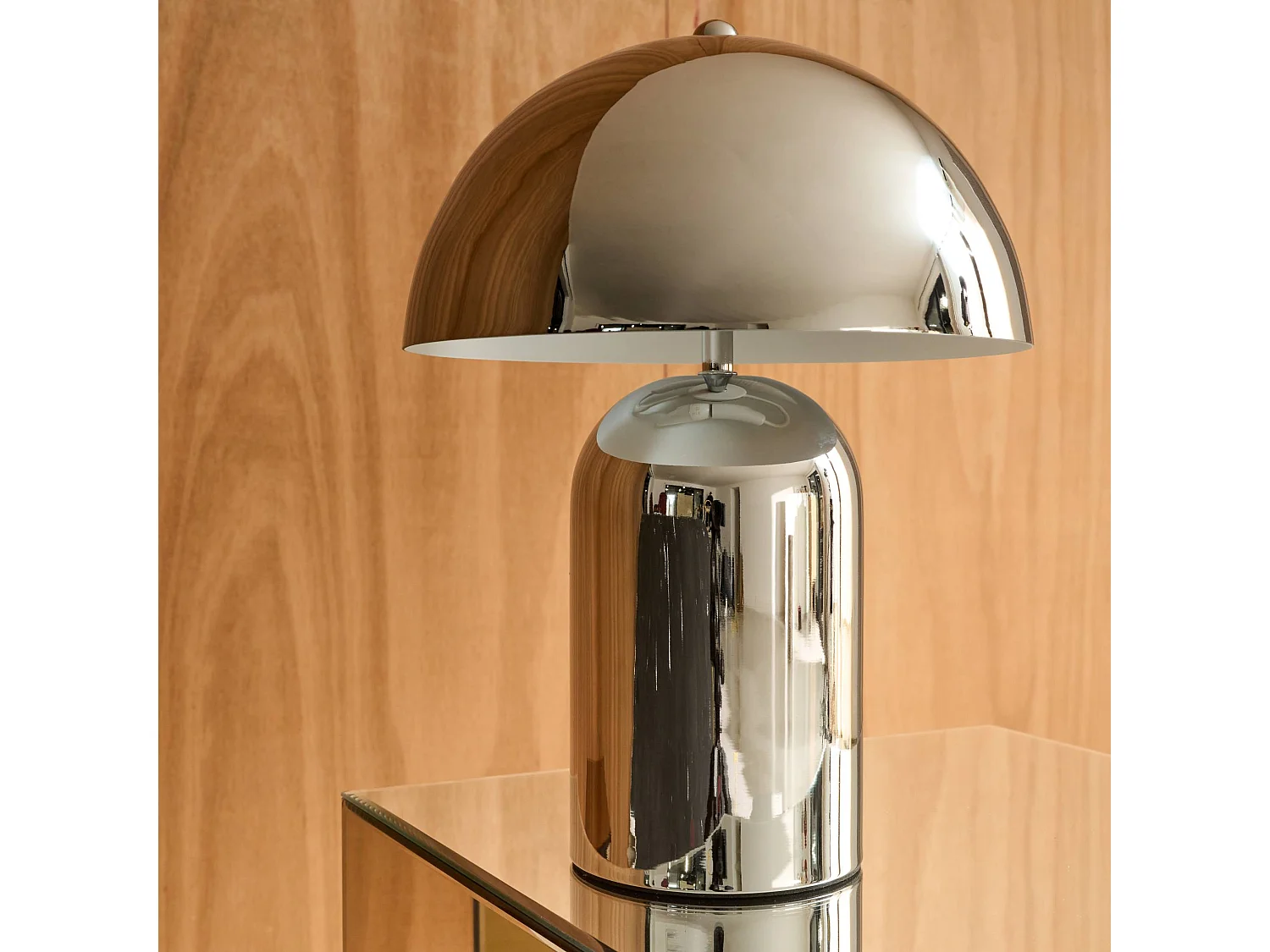 Lampe de table intérieur métal chromé Ø 25cm Marco