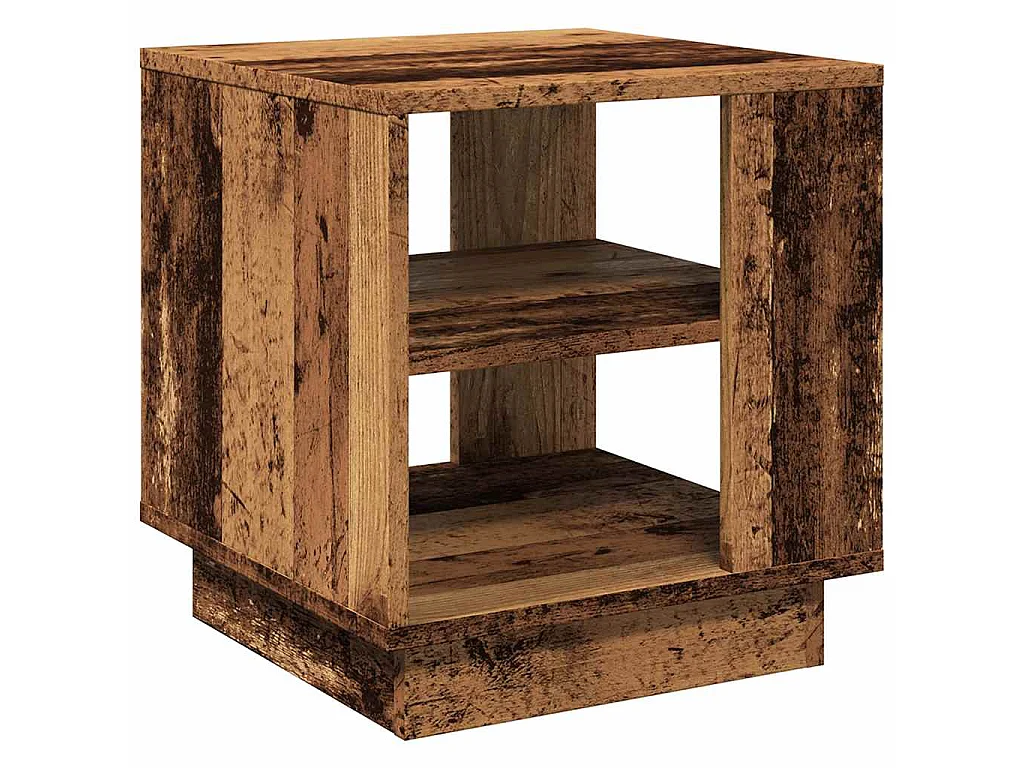 Tavolino da Salotto Legno Antico 40x40x43 cm Legno Multistrato