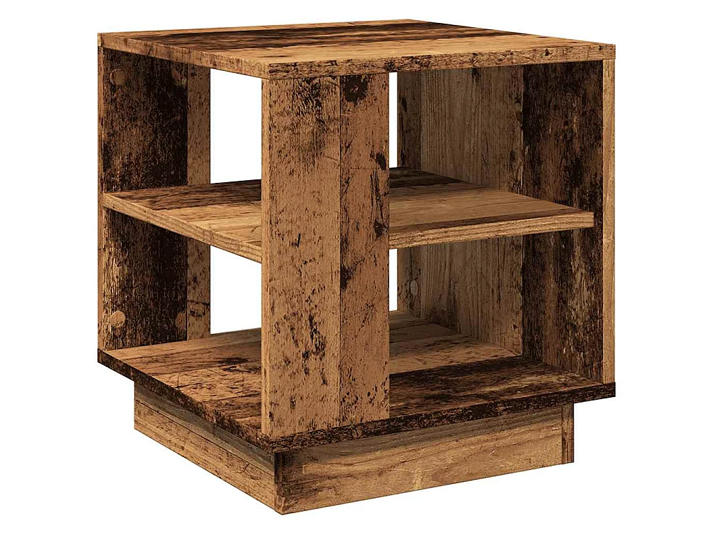 Tavolino da Salotto Legno Antico 40x40x43 cm Legno Multistrato
