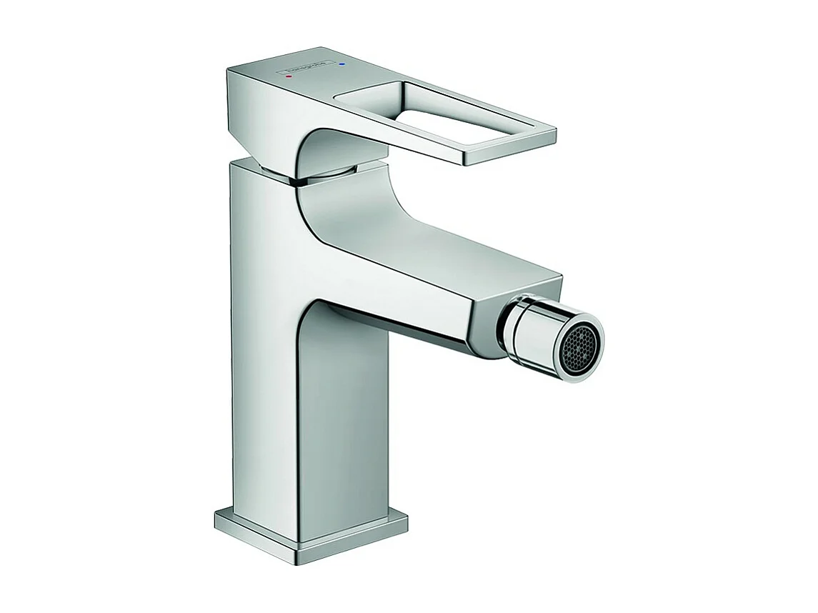 HANSGROHE Mitigeur de bidet poignée étrier, bonde Push-Open chromé