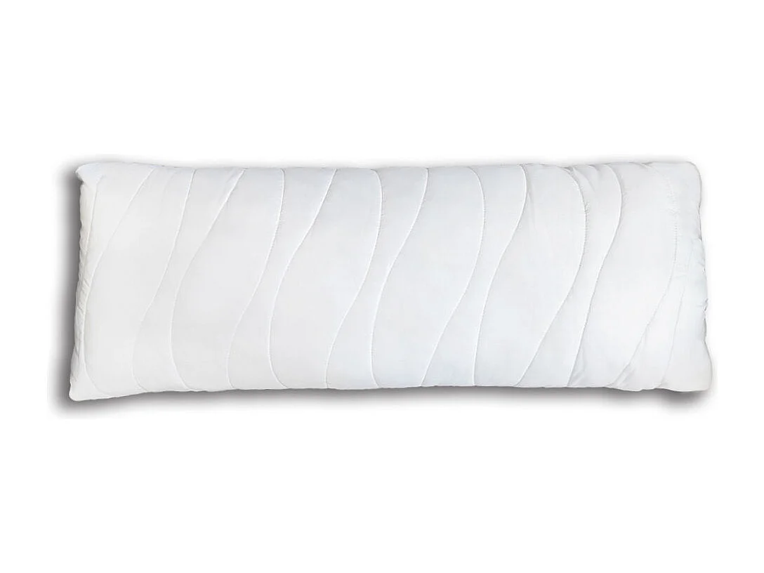 Cuscino piazza e mezza 110cm in fiocco di memory, fodera aloe vera, made in Italy - Comprarredo