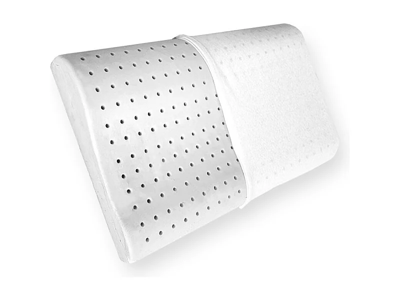 Cuscino ortocervicale memory traspirante microforato, maglina jersey - Comprarredo