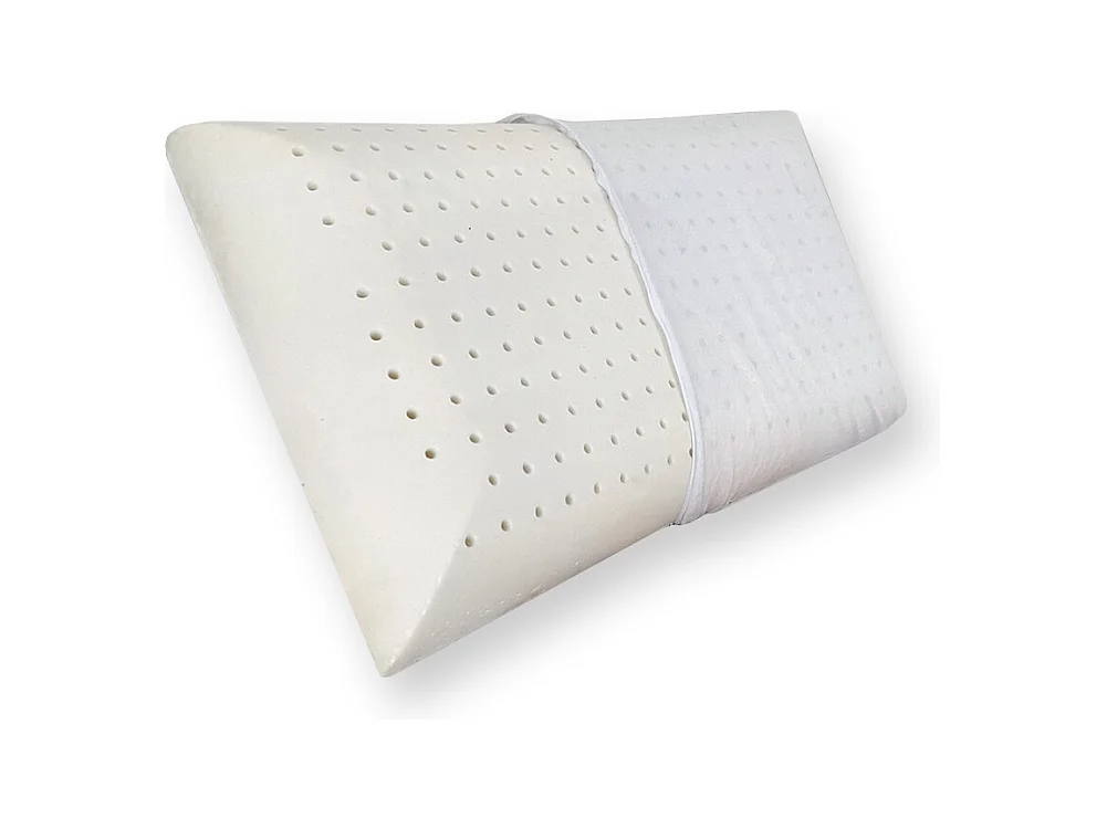 cuscino fiocco memory traspirante microforato, bianco con maglina - Comprarredo