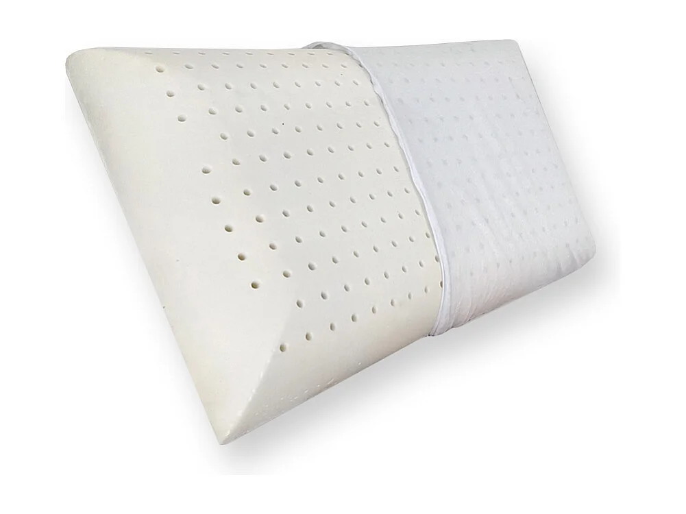 cuscino fiocco memory traspirante microforato, bianco con maglina - Comprarredo