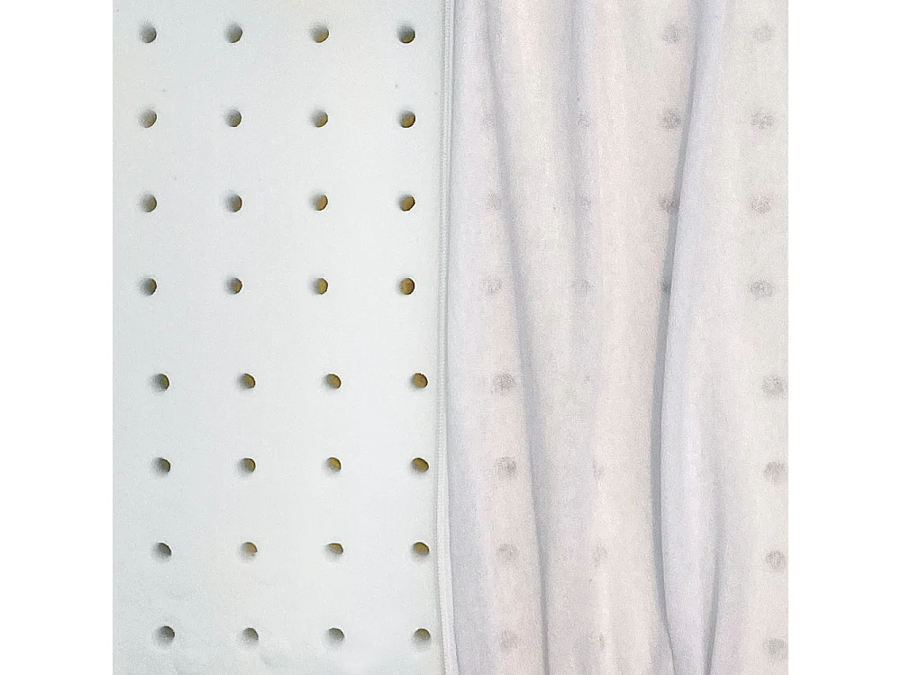 cuscino fiocco memory traspirante microforato, bianco con maglina - Comprarredo