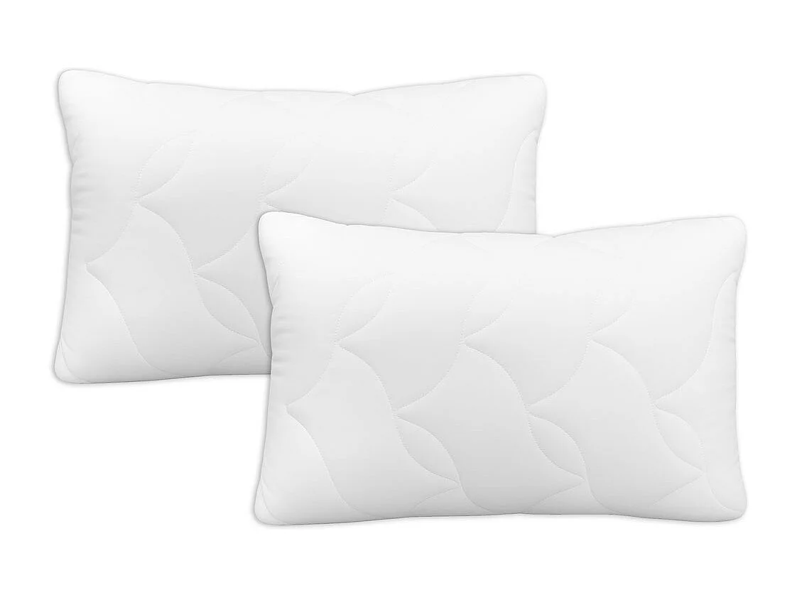 Coppia cuscini alti in fiocco di memory, comodi e accoglienti in offerta - Comprarredo