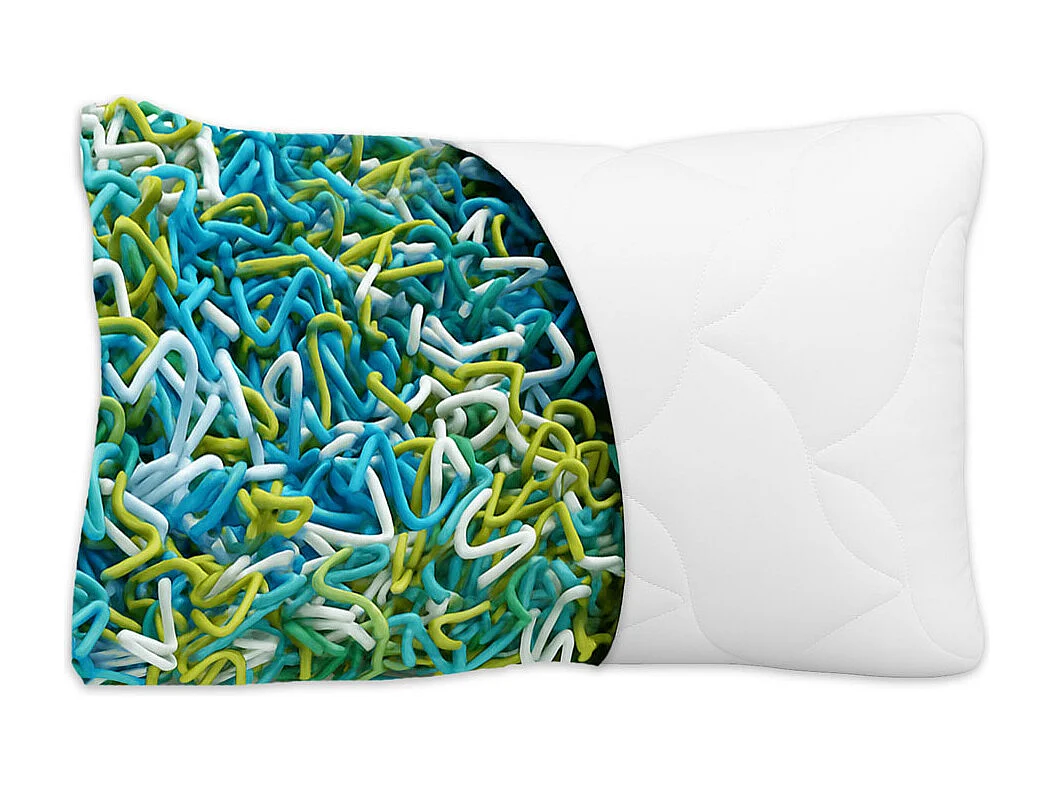 Coppia cuscini alti in fiocco di memory, comodi e accoglienti in offerta - Comprarredo