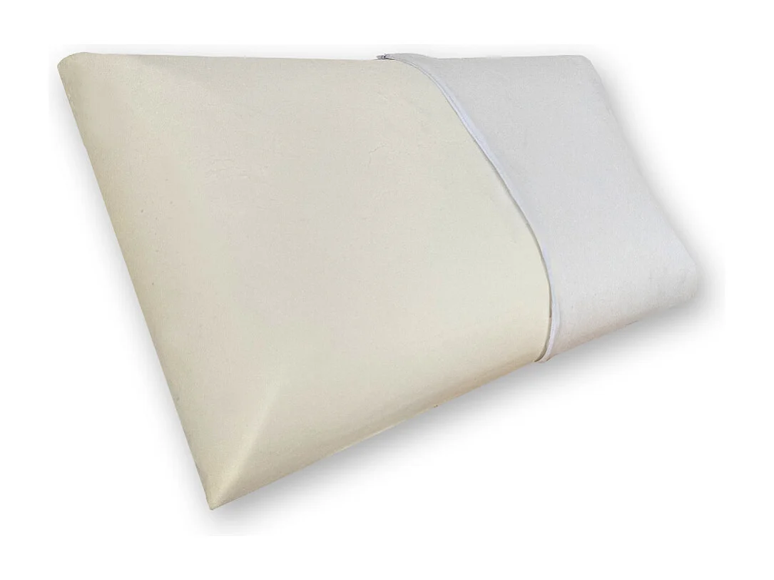 Coppia cuscini memory foam classic, modello saponetta con maglina - Comprarredo