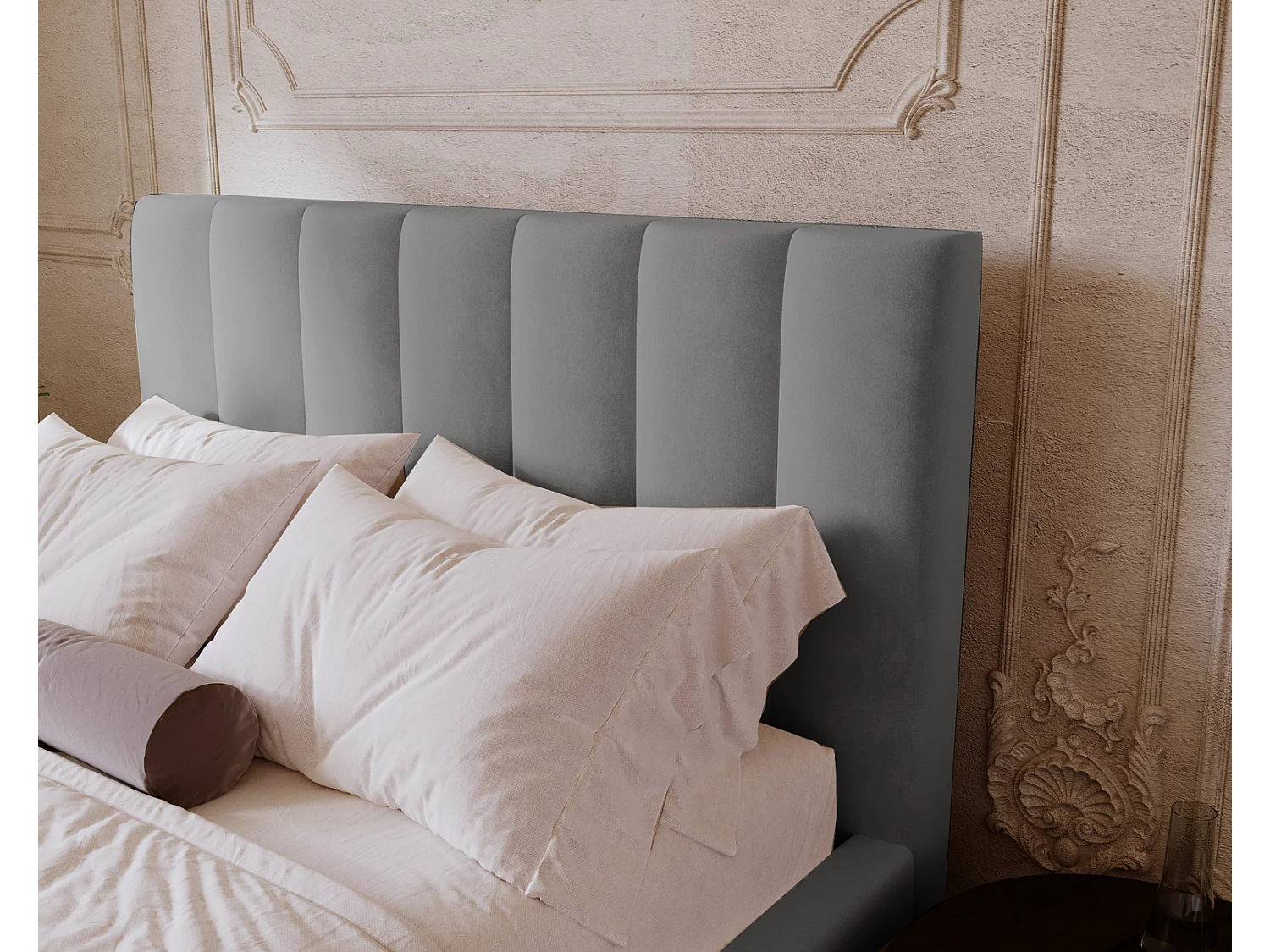 Emporius Velor lit coffre 200x200 avec rangement, lit adulte 200x200, sommier à lattes, velours Gris (Magic Velvet 2217)