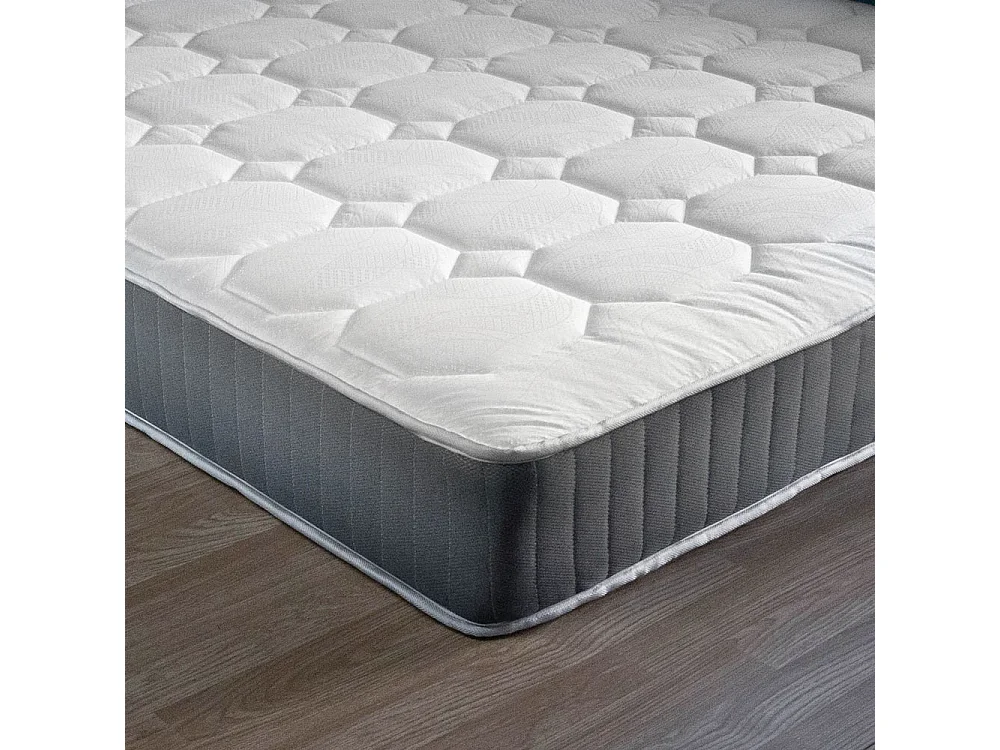 Set letto piazza e mezza 120x190 con rete ortopedica flessibile, materasso a molle rigido Panama e cuscino fiocco memory - Comprarredo