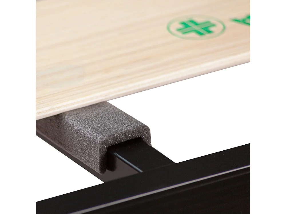 Kit materasso e rete Norvegia singolo 80x190, doghe in legno, telaio in ferro, cuscino fiocco memory incluso - Comprarredo