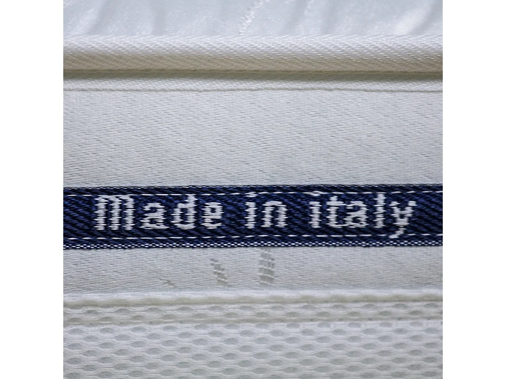 Kit materasso memory e rete ortopedica Finlandia singolo 80x190, rete metallica flessibile, cuscino fiocco memory incluso - Comprarredo