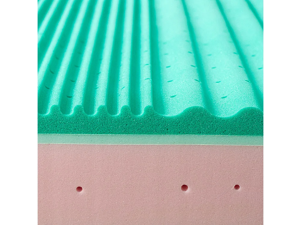 Materasso California a molle insacchettate e memory fresh, matrimoniale 160x190, fodera in thermofibra e carbonio – Comprarredo