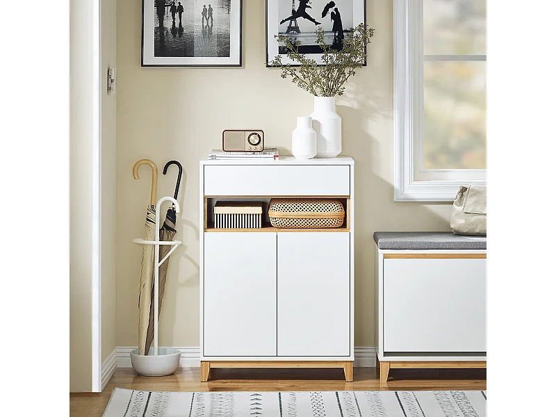 SoBuy Garderobenschrank FSB97-WN