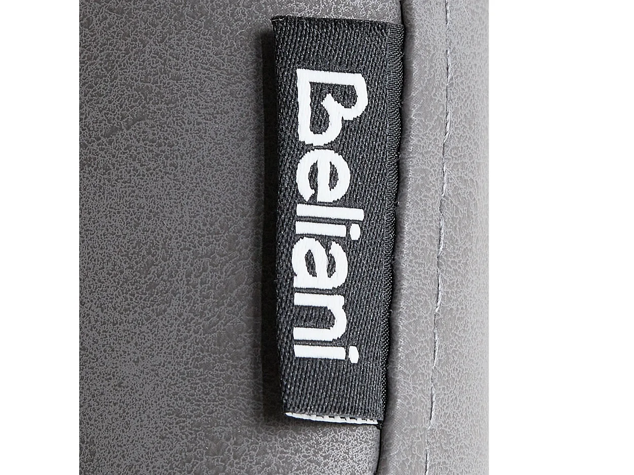 Set di 2 sedie da pranzo MELROSE in Ecopelle Grigia - Comode, Eleganti, Stile Vintage, Portata 120kg