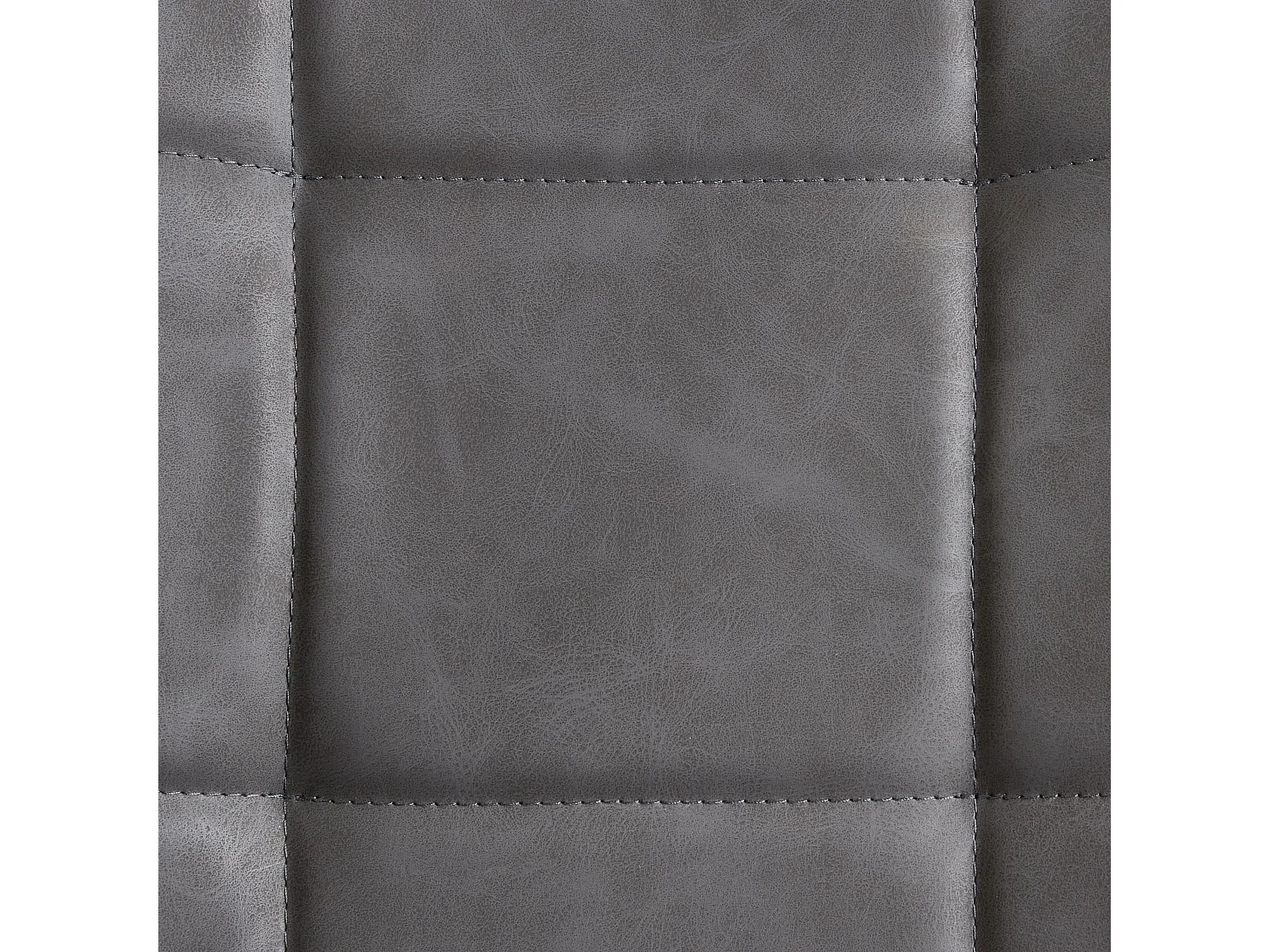 Lot de 2 chaises de salle à manger MELROSE Cuir PU Gris