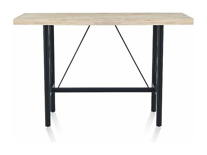 Mesa alta Bistro Negro - Roble