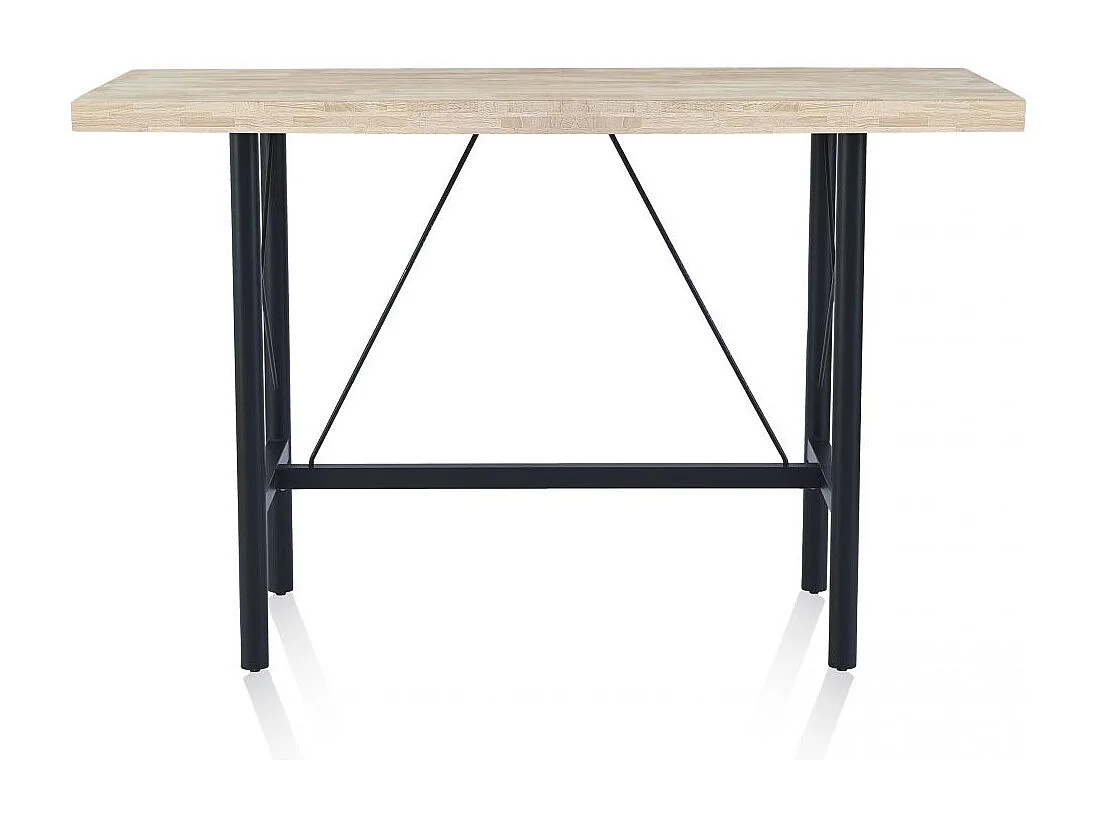 Mesa alta Bistro Negro - Roble