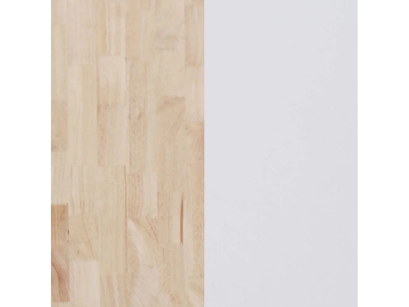 Estantería alta de 4 baldas en madera de roble y estructura en blanco 180 cm Padma Blanco - Roble