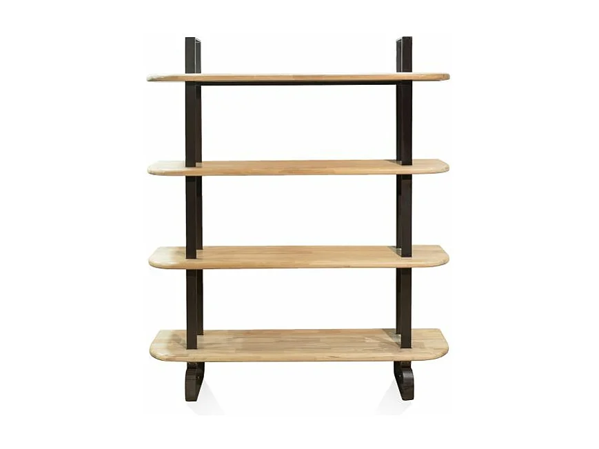 Estantería alta Padma Negro - Roble