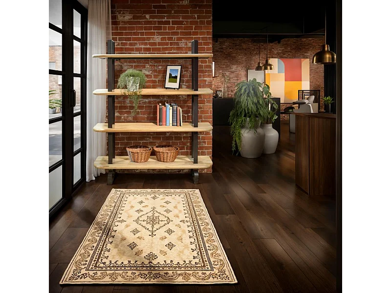 Estantería alta Padma Negro - Roble