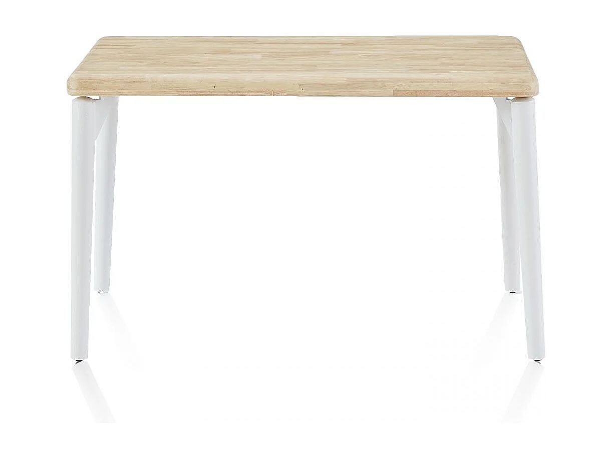 Mesa de estudio Padma Blanco - Roble