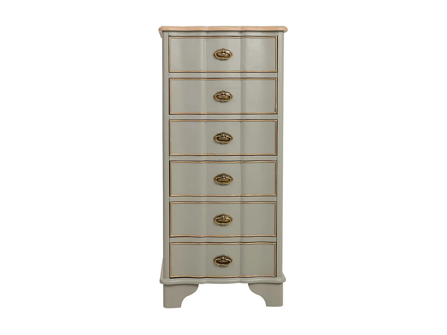 Cômoda de madeira verde 50x35x110