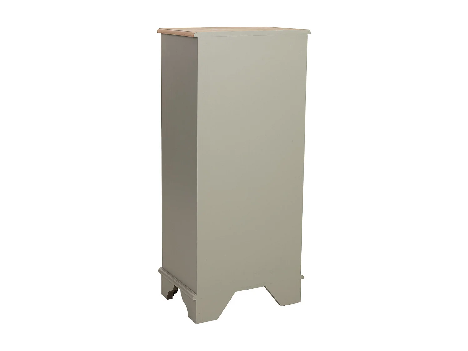 Cômoda de madeira verde 50x35x110