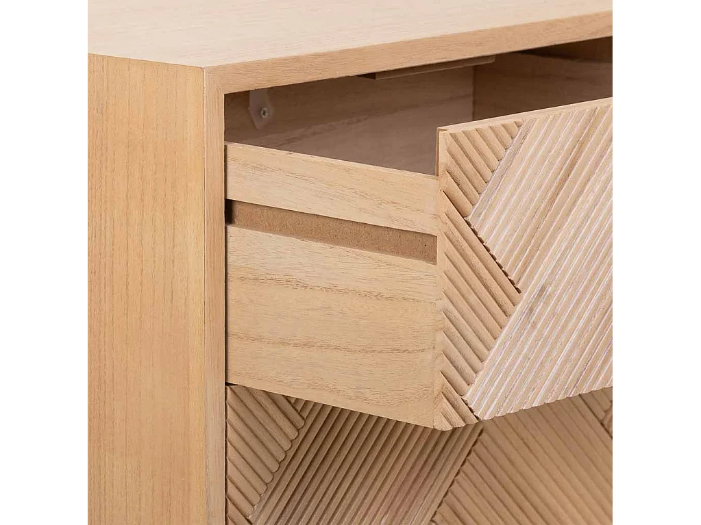 Kommode aus braunem Holz 42x34x101