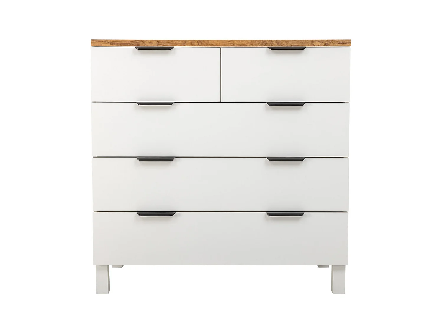 Comoda de madera de 5 cajones 80x40x80,5h cm