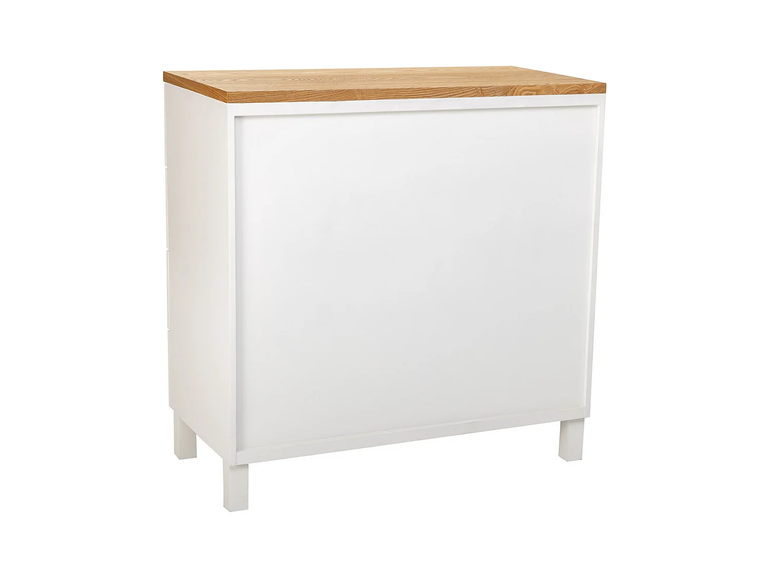 Comoda de madera de 5 cajones 80x40x80,5h cm