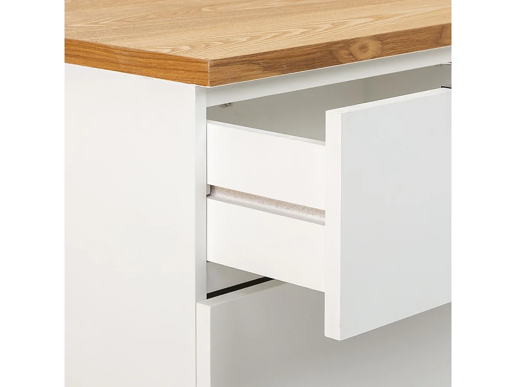 Cassettiera in legno con 5 cassetti 80x40x80,5h cm