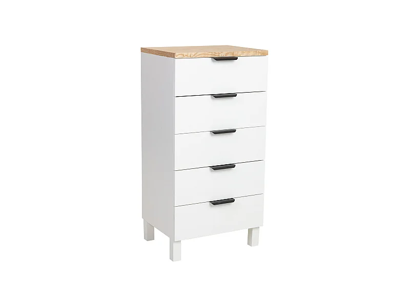 Kommode aus weißem Holz 45x35x90