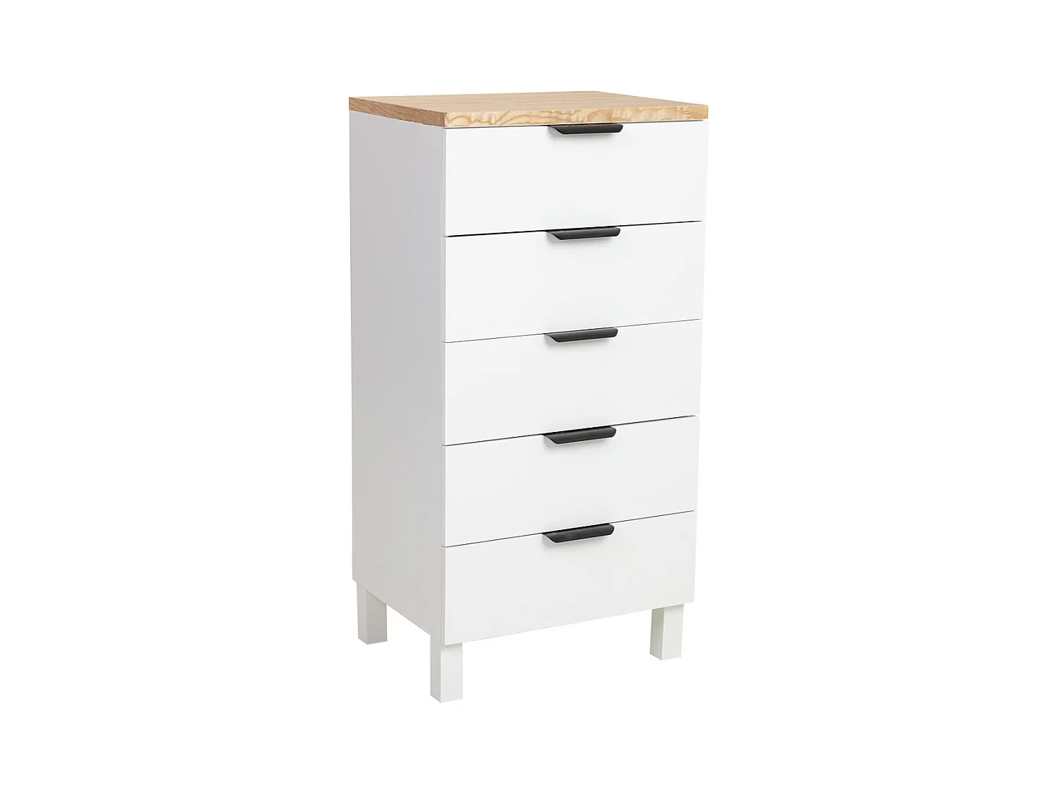 Chiffonnier en bois blanc 45x35x90