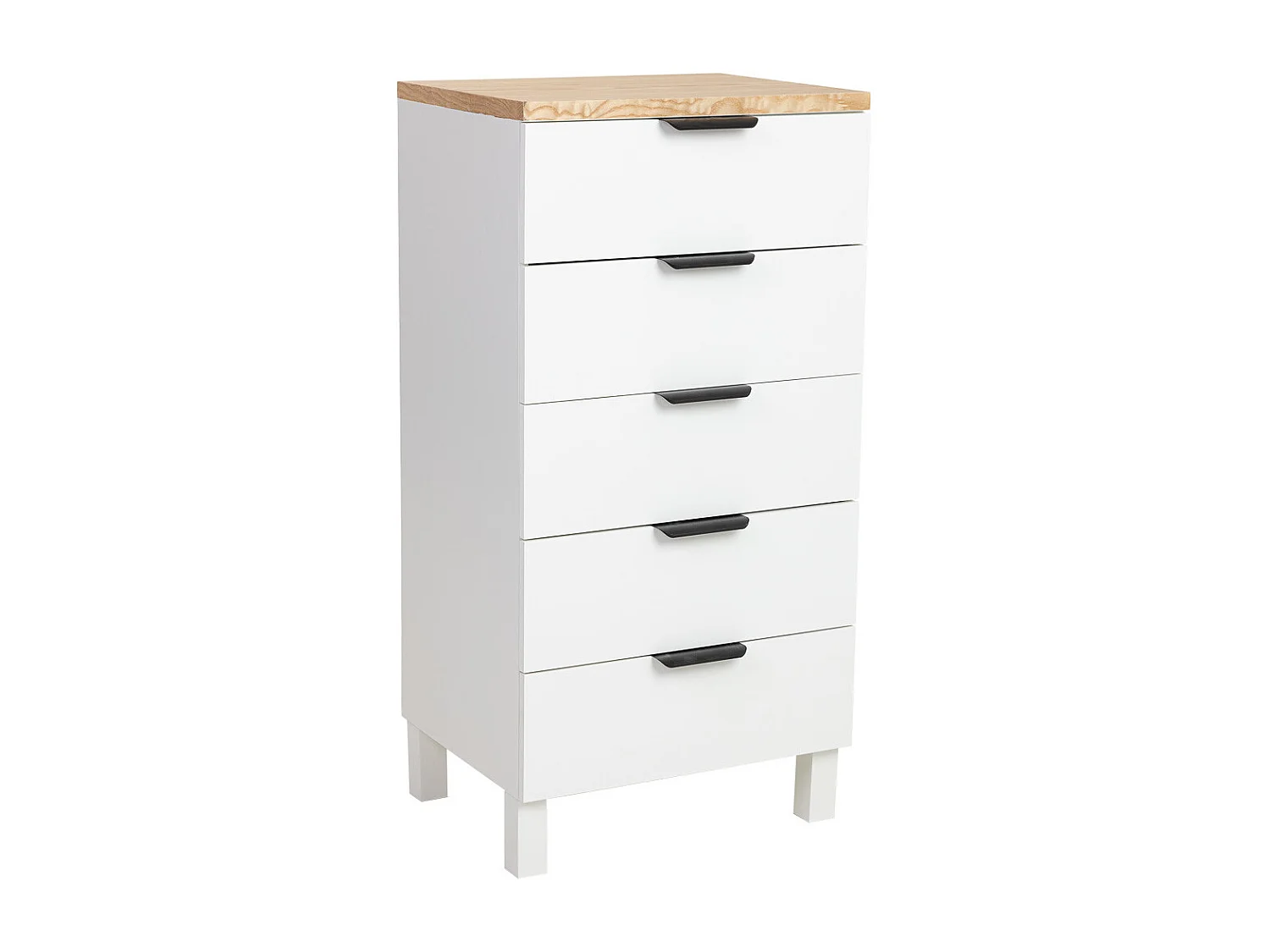 Chiffonnier en bois blanc 45x35x90