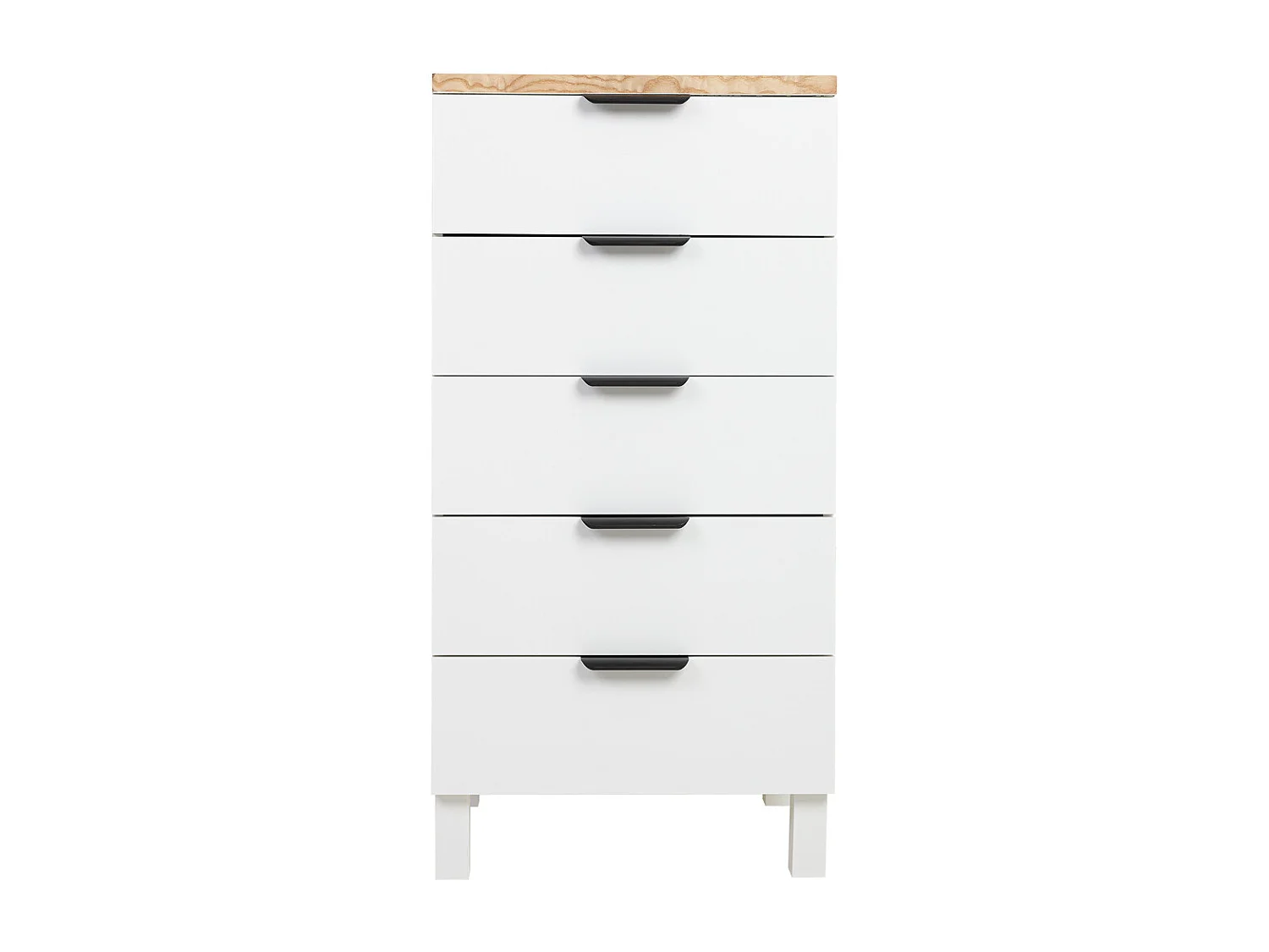 Chiffonnier en bois blanc 45x35x90