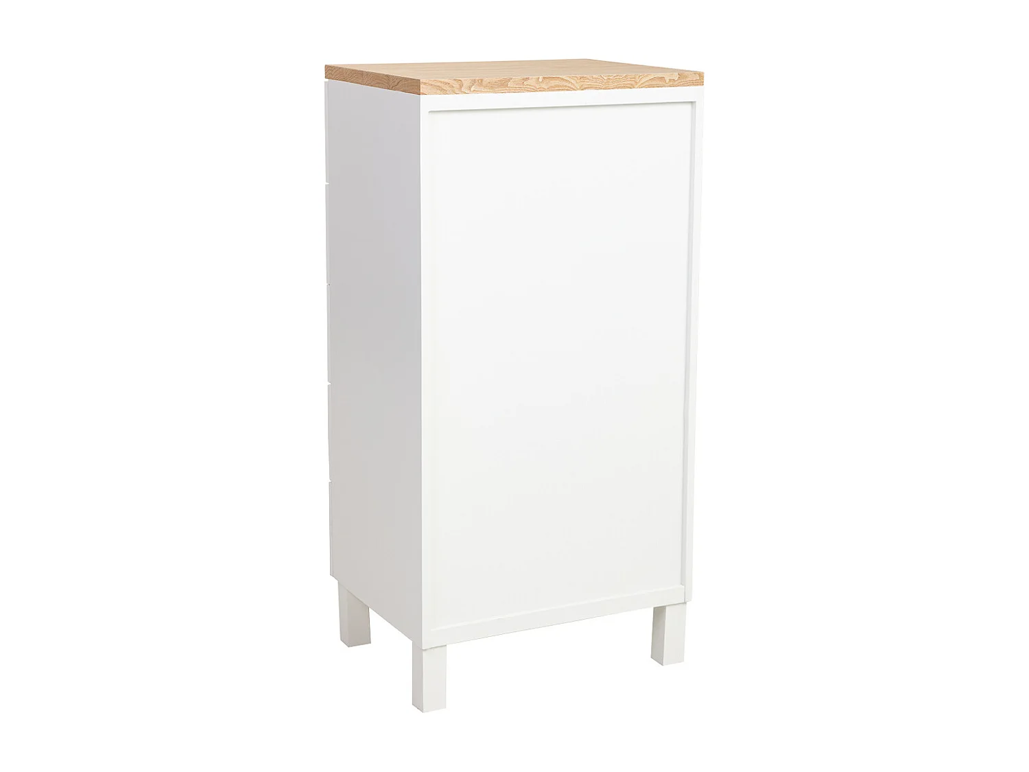 Chiffonnier en bois blanc 45x35x90