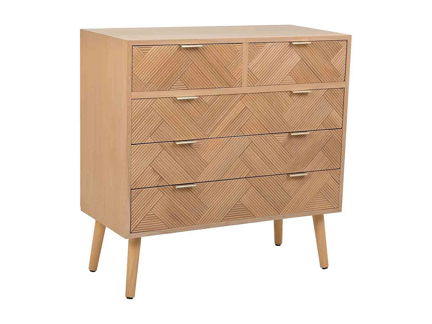 Cassettiera in legno marrone 80x39,5x81