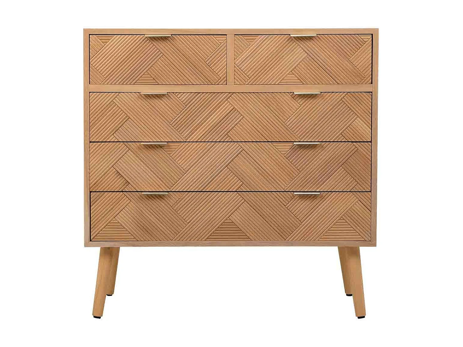 Cassettiera in legno marrone 80x39,5x81