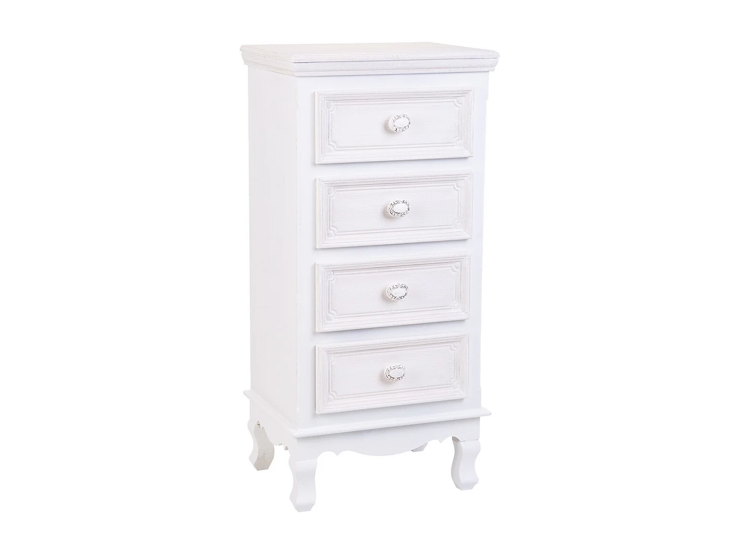 Sinfonier de madera blanco 40x30x82cm