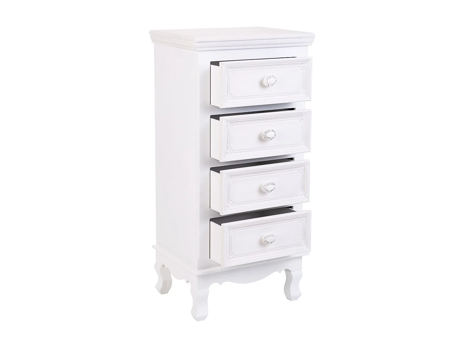 Sinfonier de madera blanco 40x30x82cm