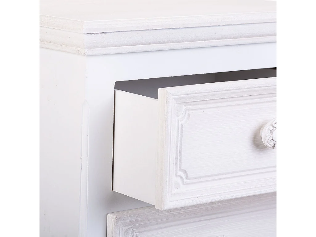 Sinfonier de madera blanco 40x30x82cm