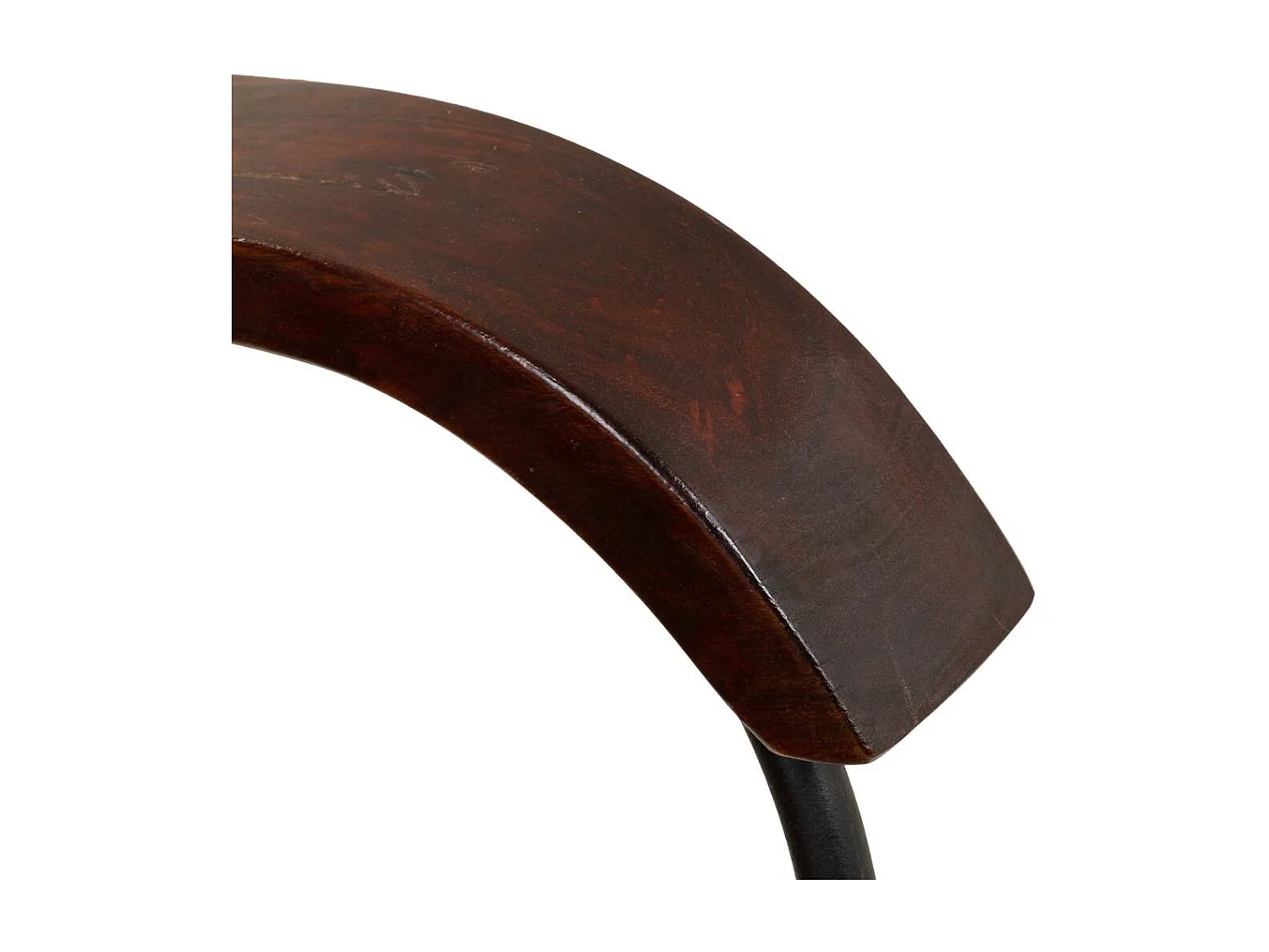 Poltrona em metal e pele 65x72x74h cm