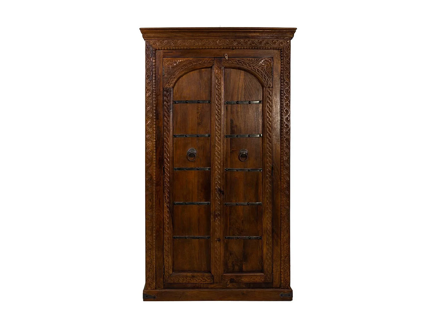 Armário de madeira artesanal 116x45x203h cm