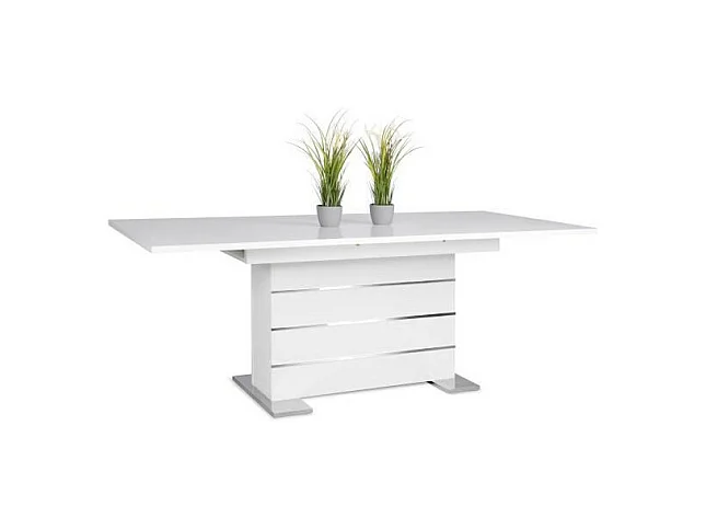 Ausziehbarer Tisch Mantova Weiß 6-8 Personen Rechteckig