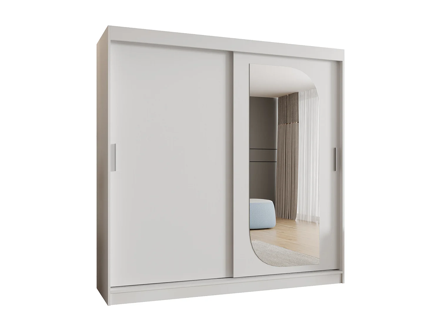 Armoire Ultra À Portes Coulissantes 200/200/62 2 portes (Blanc)
