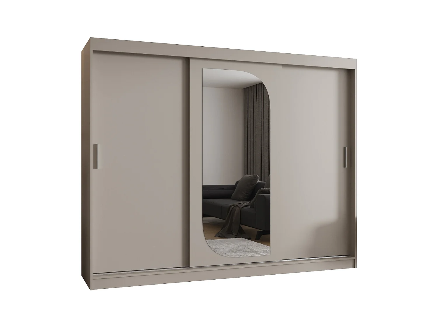 Armoire Ultra À Portes Coulissantes 200/250/62 3 portes (Cachemire)