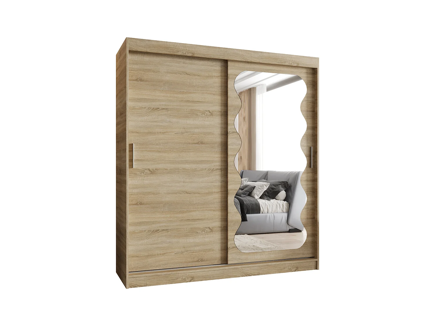 Armoire Spoti À Portes Coulissantes 200/180/62 2 portes (Sonoma)