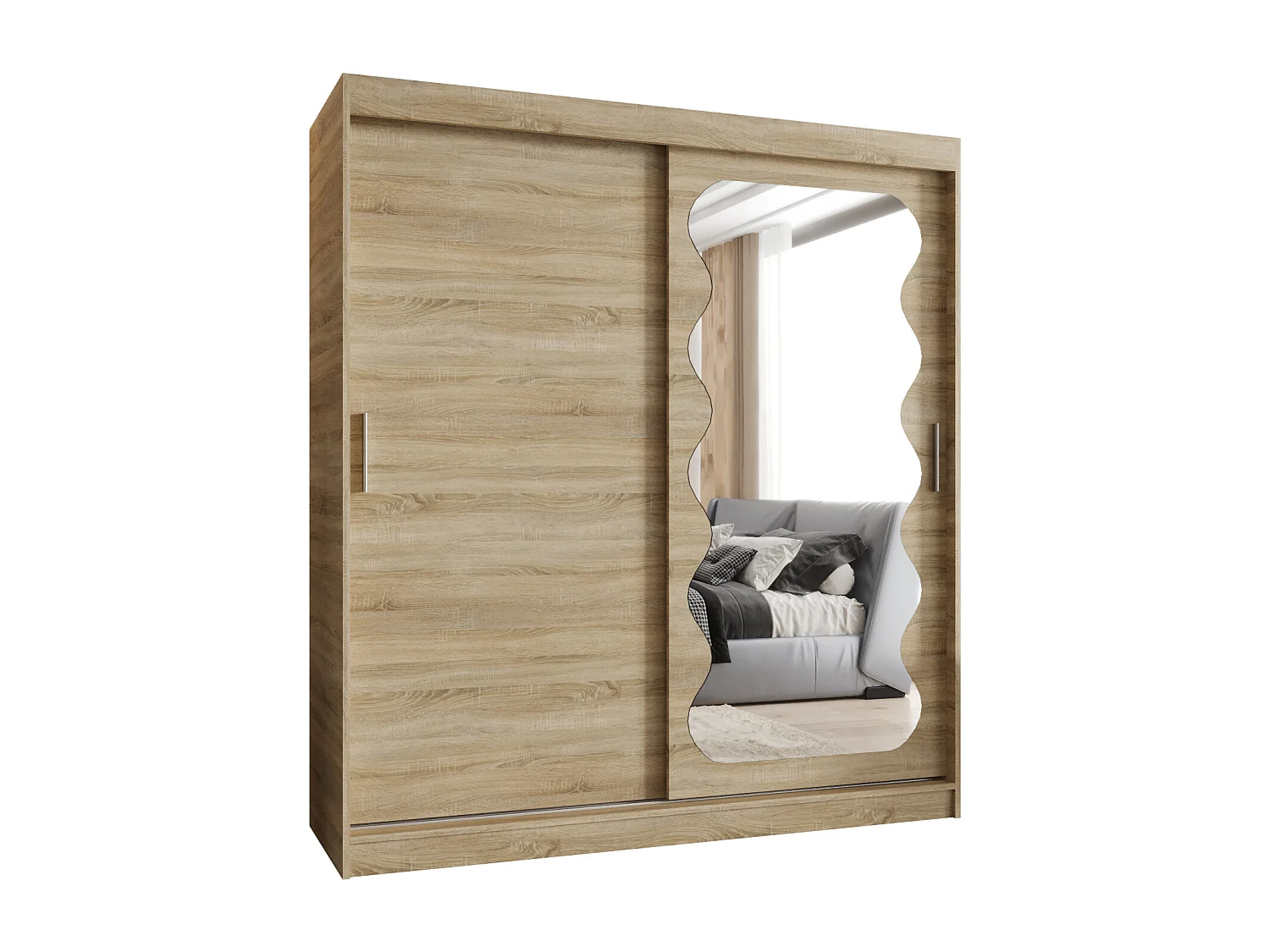 Armoire Spoti À Portes Coulissantes 200/180/62 2 portes (Sonoma)