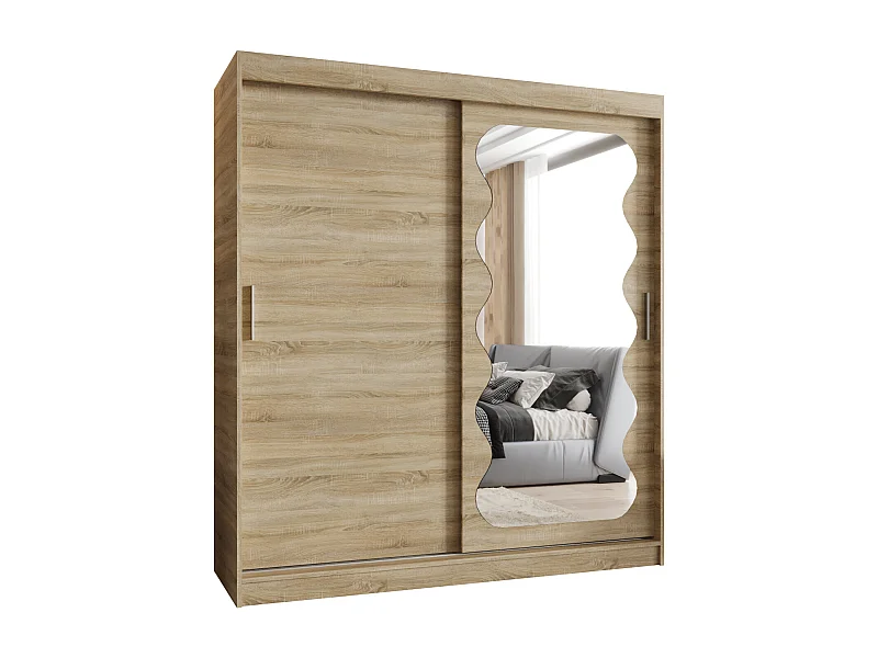 Armoire Spoti À Portes Coulissantes 200/180/62 2 portes (Sonoma)